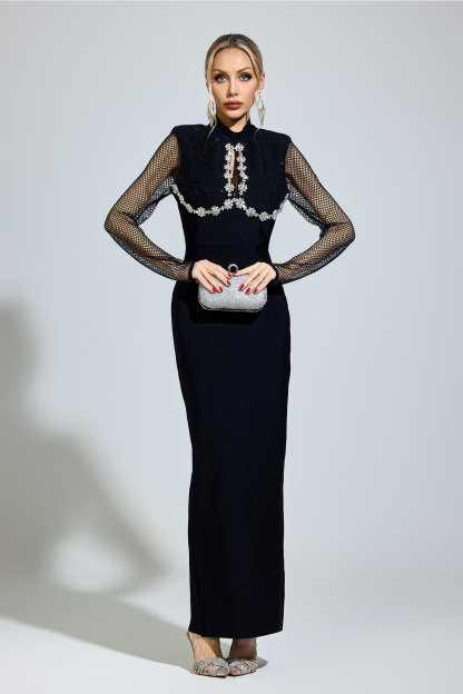 Pamuk Black Diamond Bandage Dress