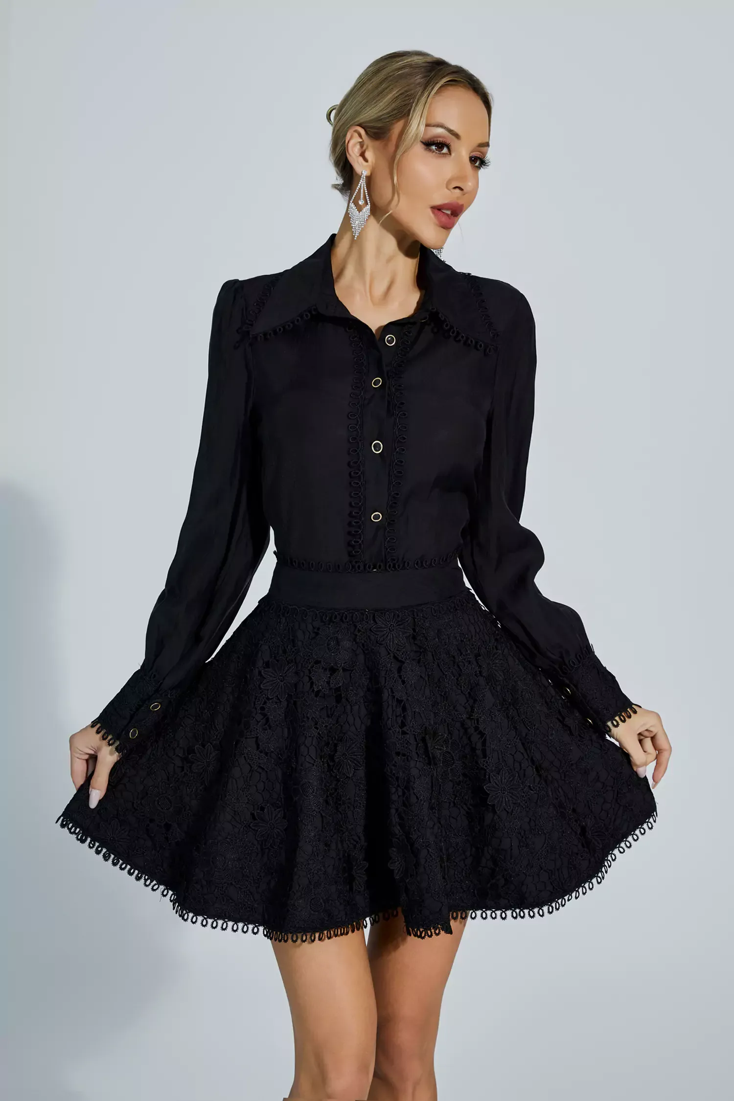 Hardy Black Embroidery Set