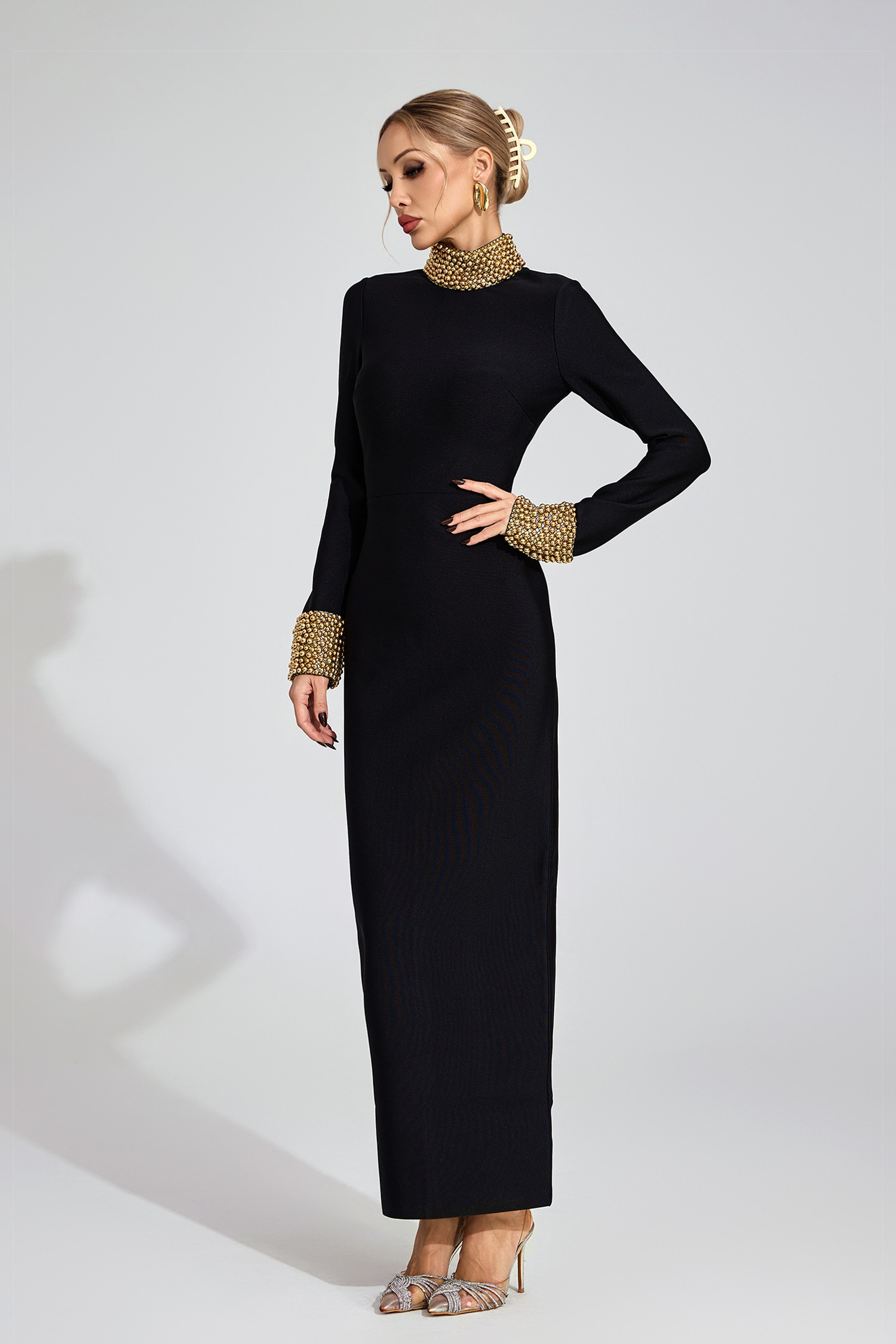 Ridgeway Black Backless Maxi Dress