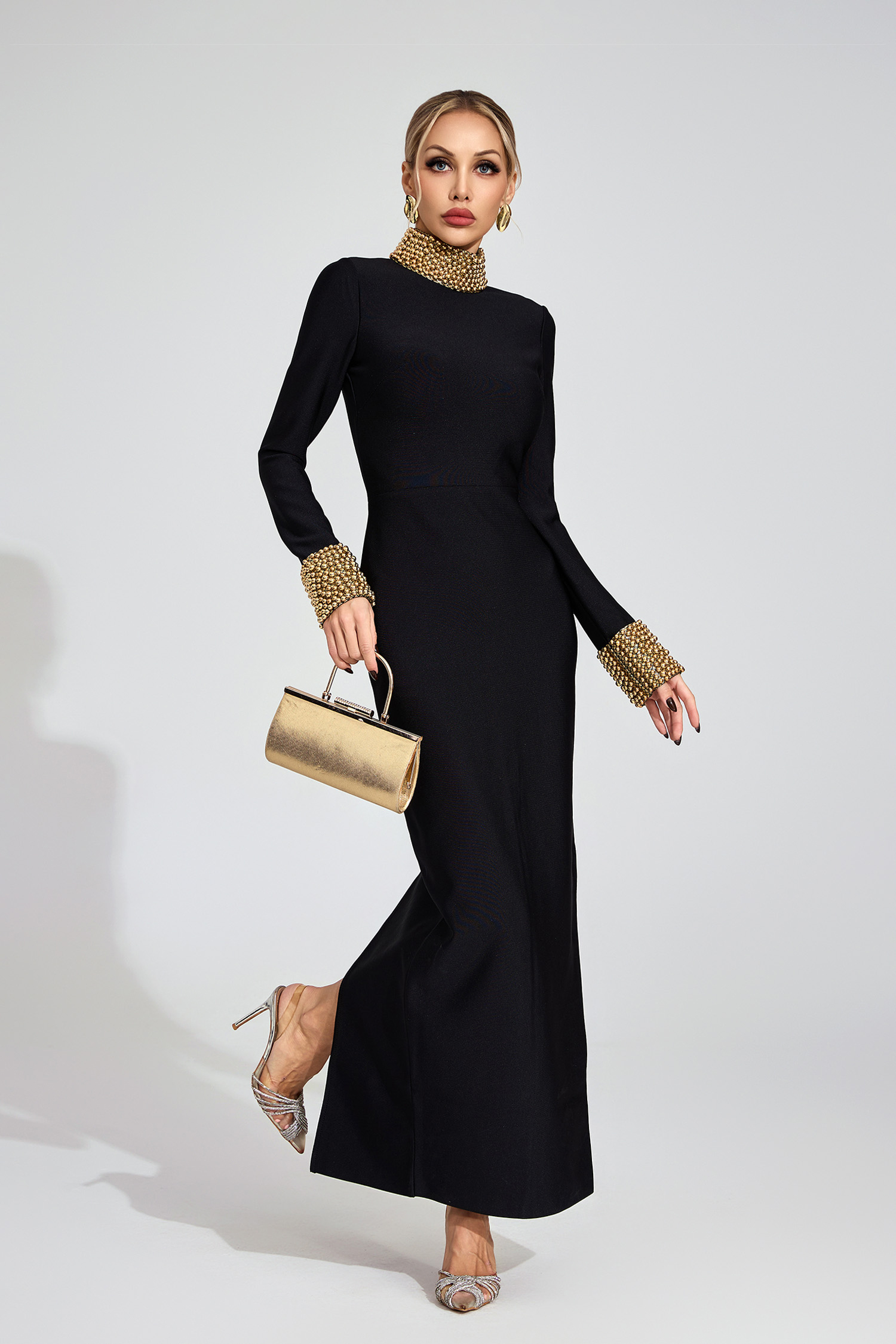 Ridgeway Black Backless Maxi Dress