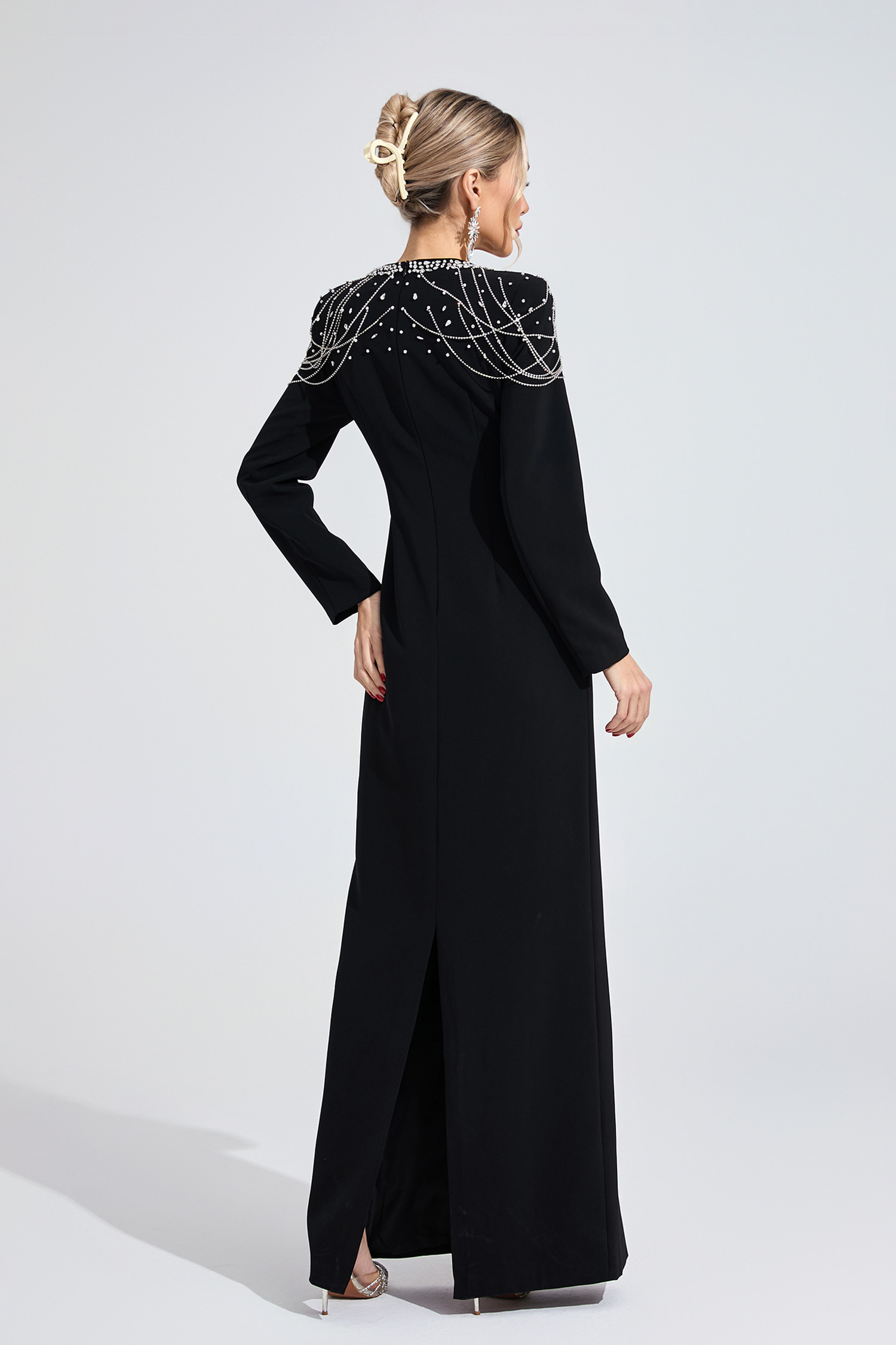 Glow Black Diamond Maxi Dress