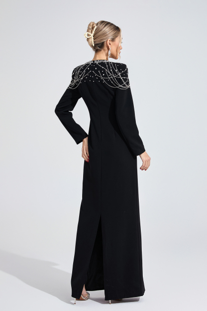 Glow Black Diamond Maxi Dress