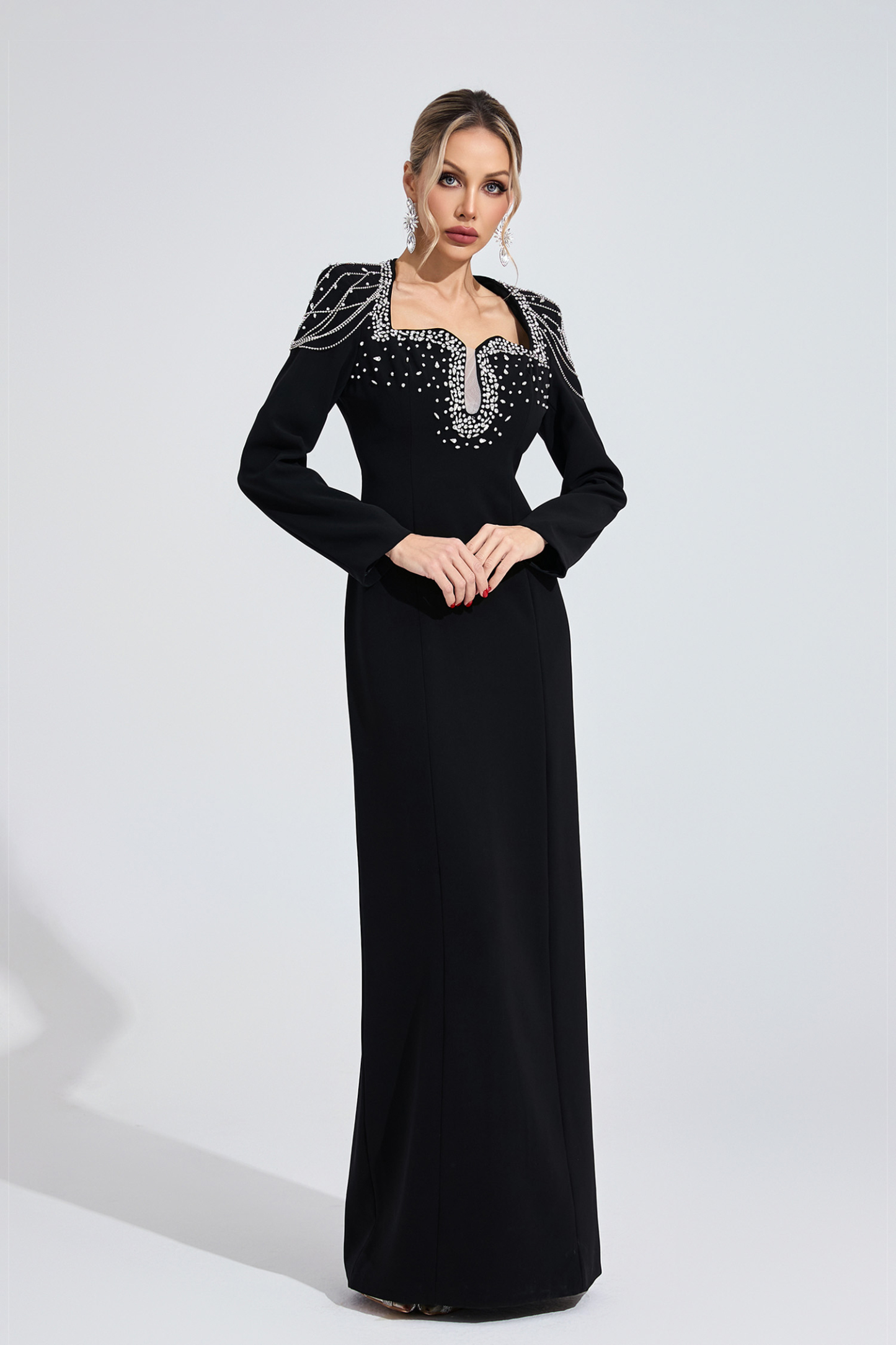 Glow Black Diamond Maxi Dress