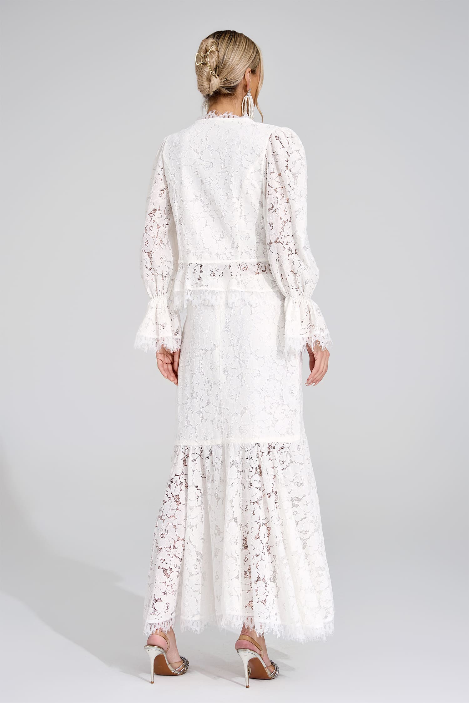 Maja White Lace Set