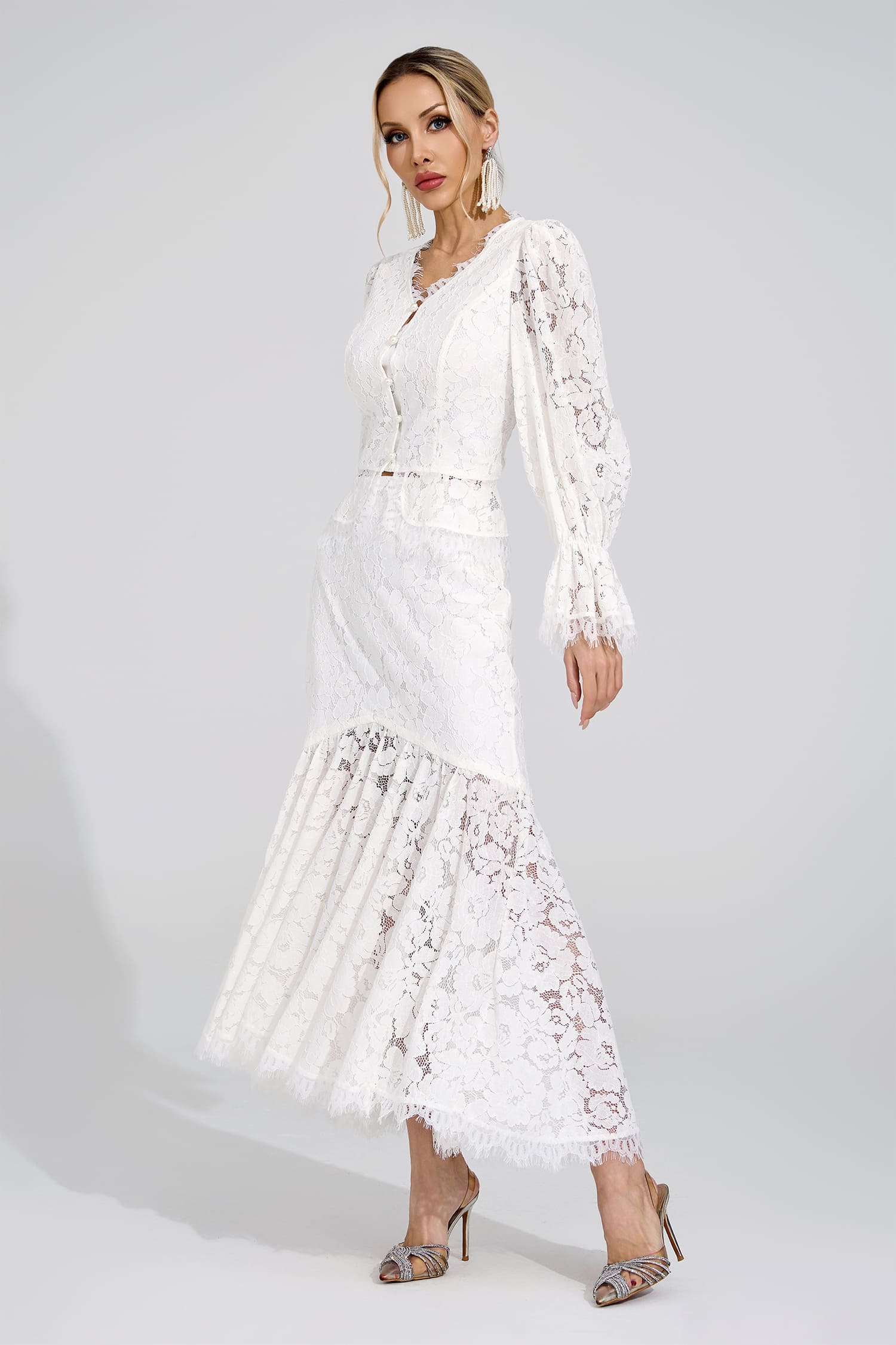 Maja White Lace Set
