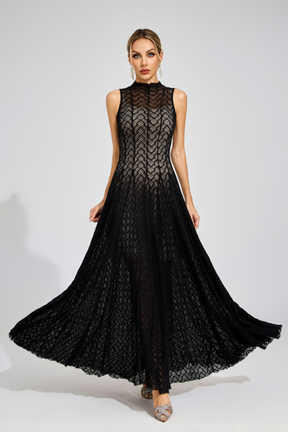 Phil Black Lace Sleeveless Dress