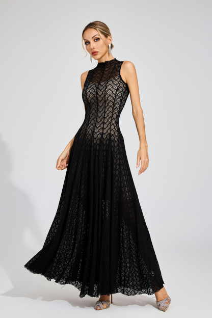 Phil Black Lace Sleeveless Dress