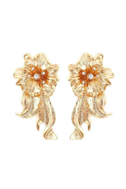 Balsam Golden Flower Earrings