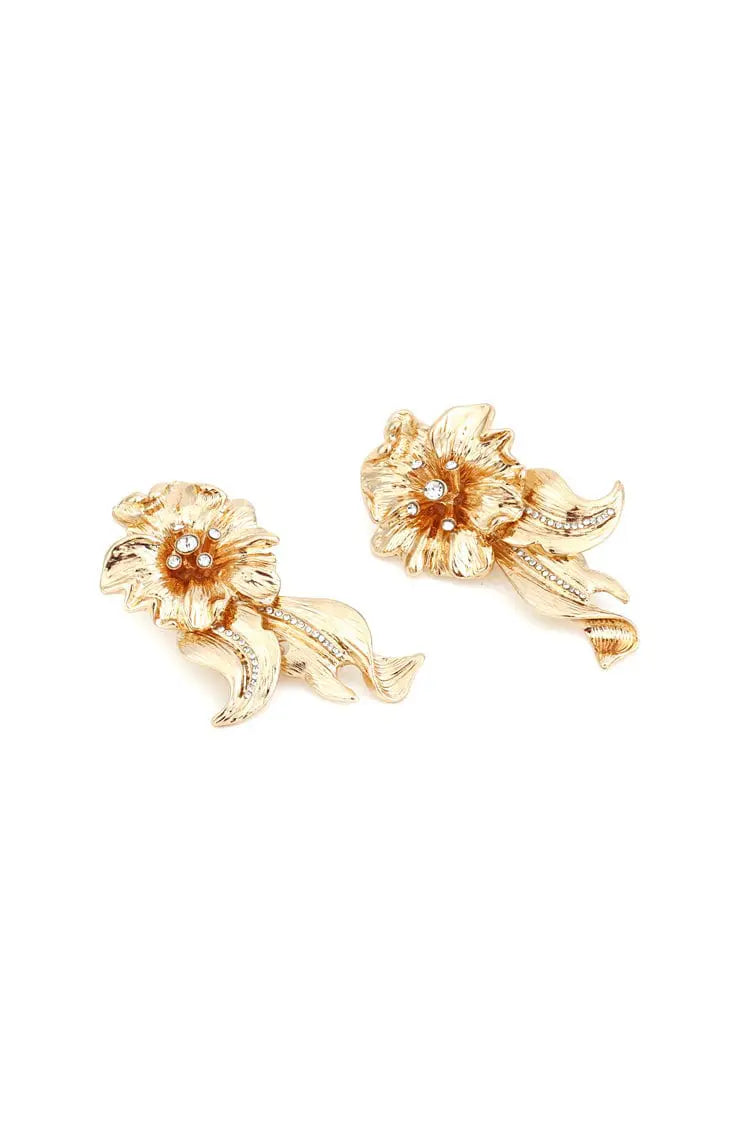 Balsam Golden Flower Earrings
