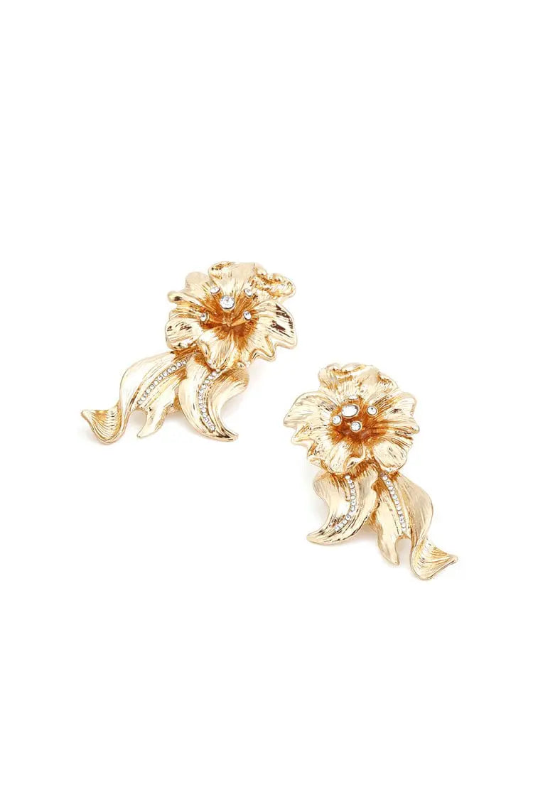 Balsam Golden Flower Earrings