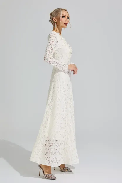 Beyoncé Apricot Lace Wedding Dress