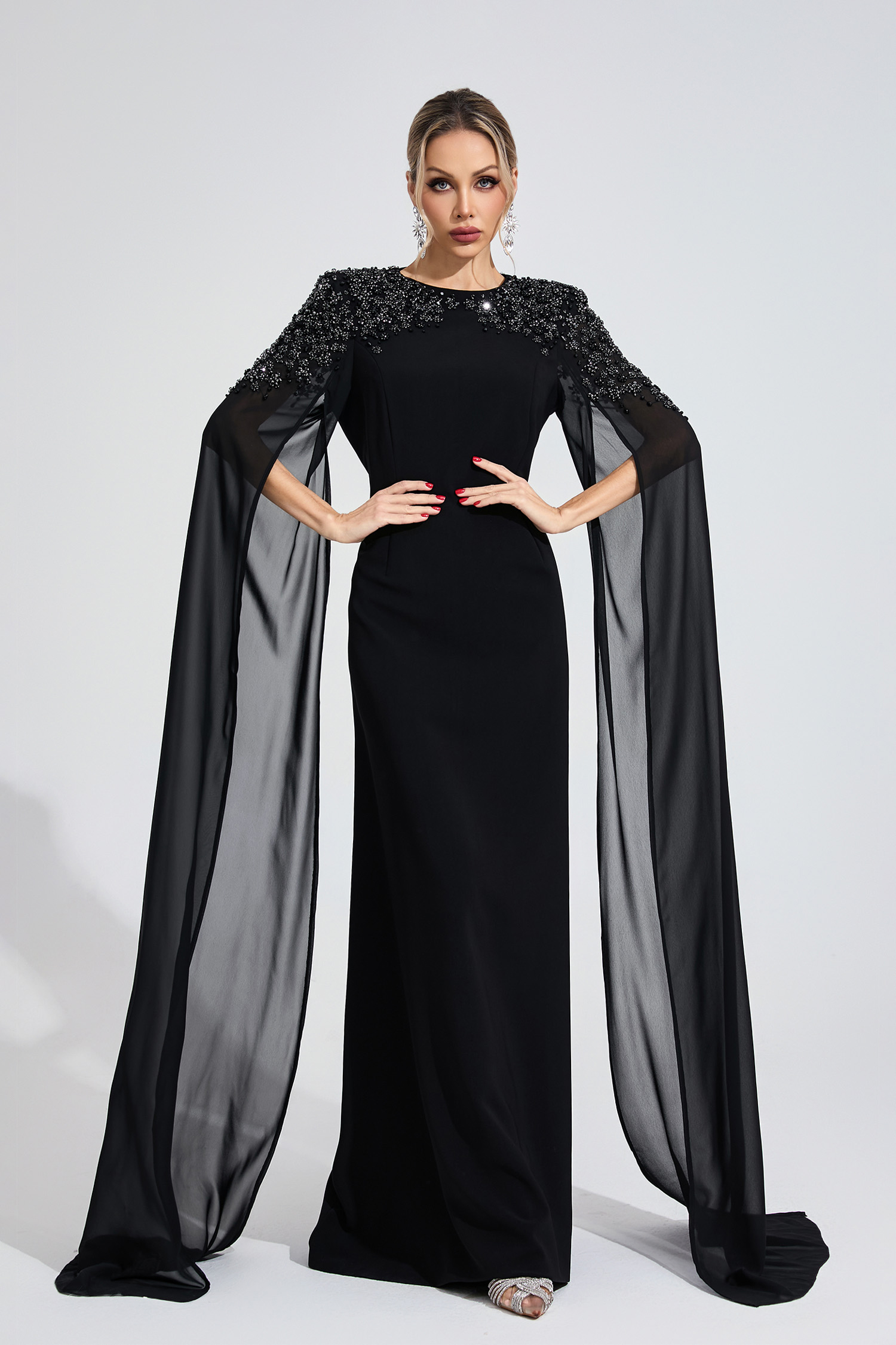 Crown Black Diamond Maxi Dress