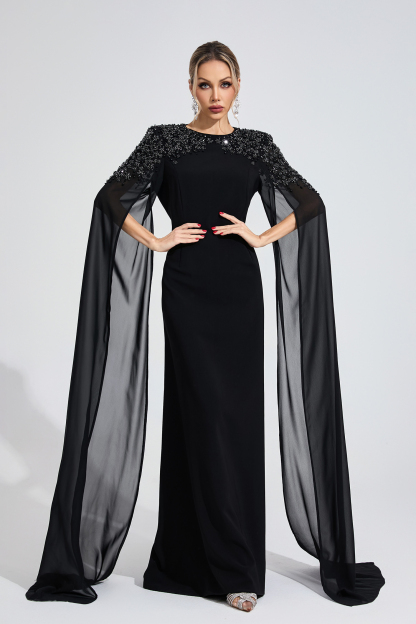 Crown Black Diamond Maxi Dress