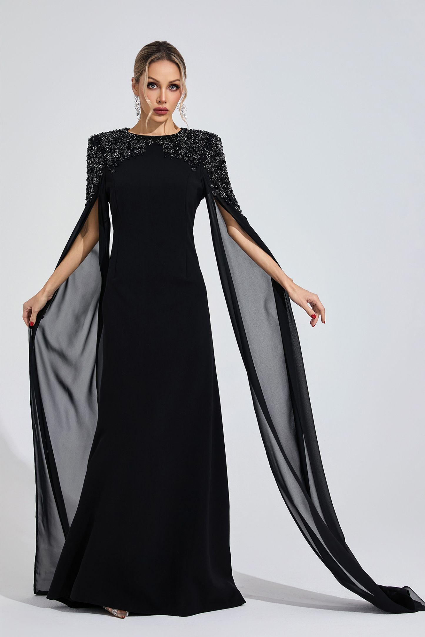 Crown Black Diamond Maxi Dress