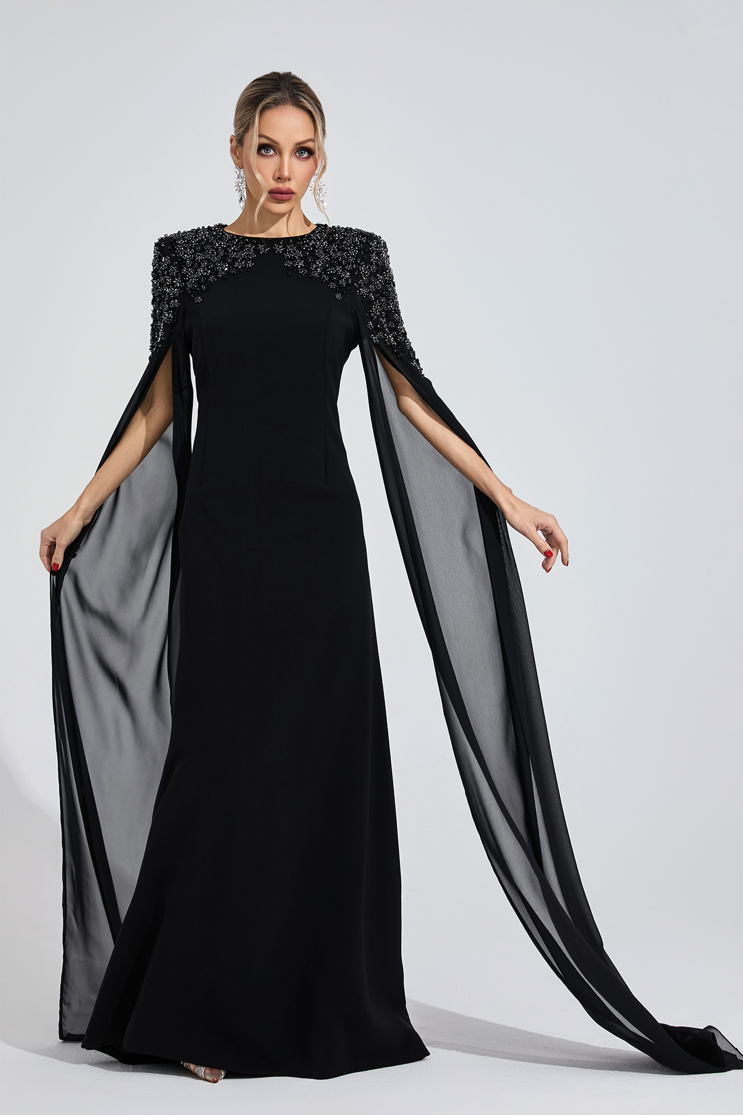 Crown Black Diamond Maxi Dress