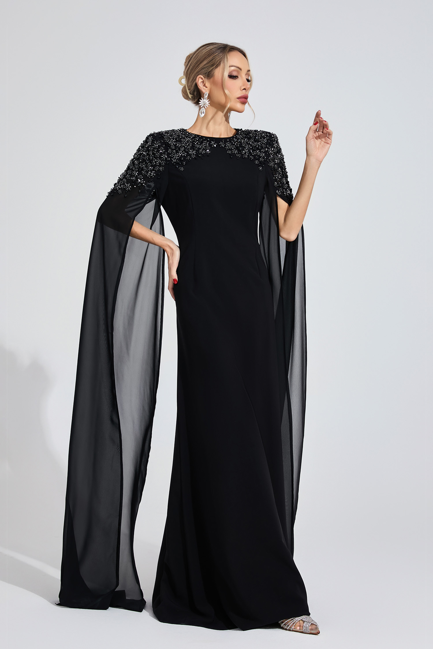 Crown Black Diamond Maxi Dress
