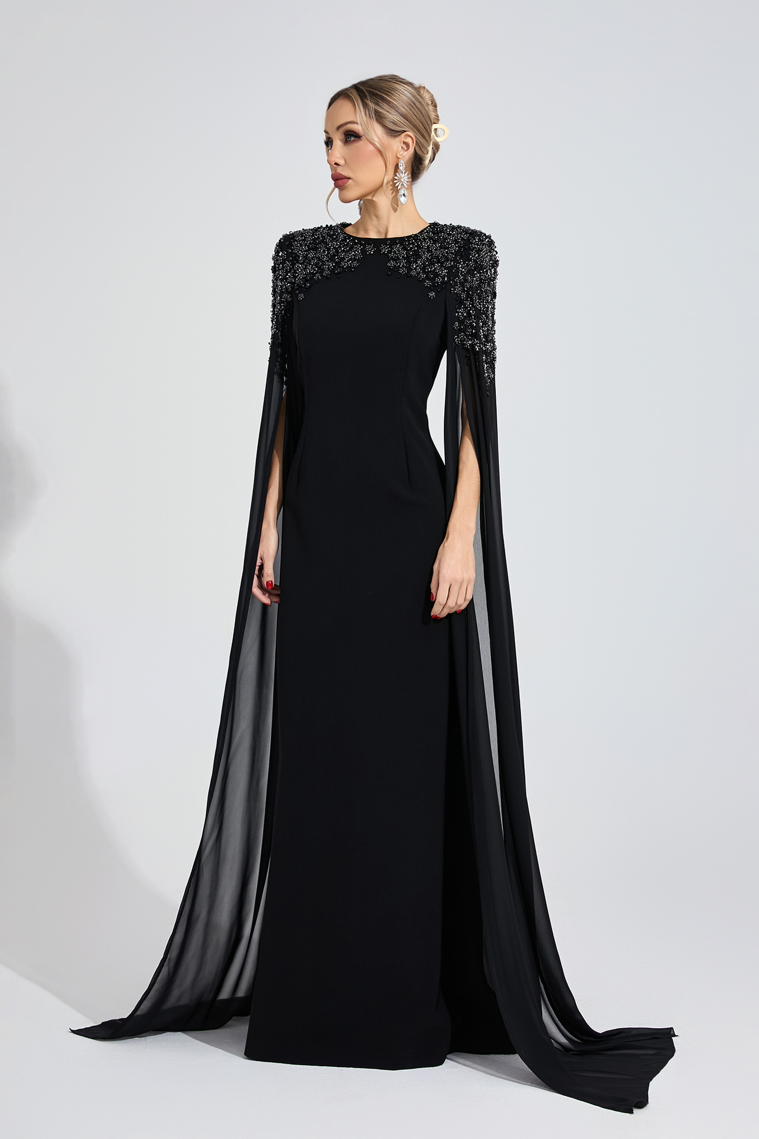 Crown Black Diamond Maxi Dress