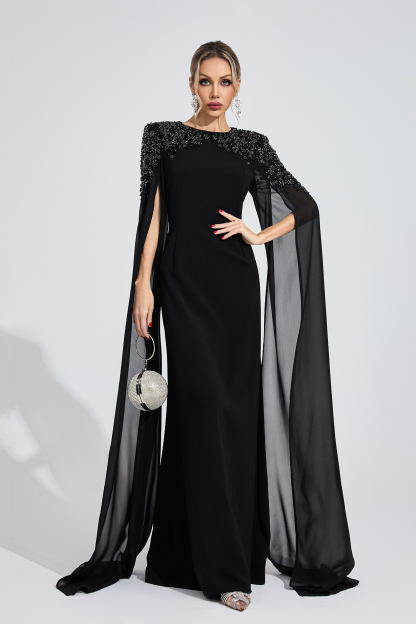 Crown Black Diamond Maxi Dress