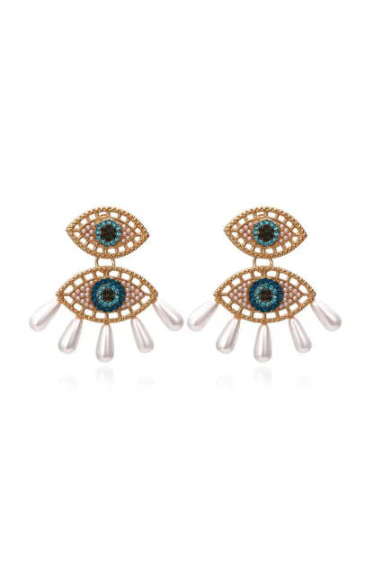 Davy Devil's Eye Pearl Earrings