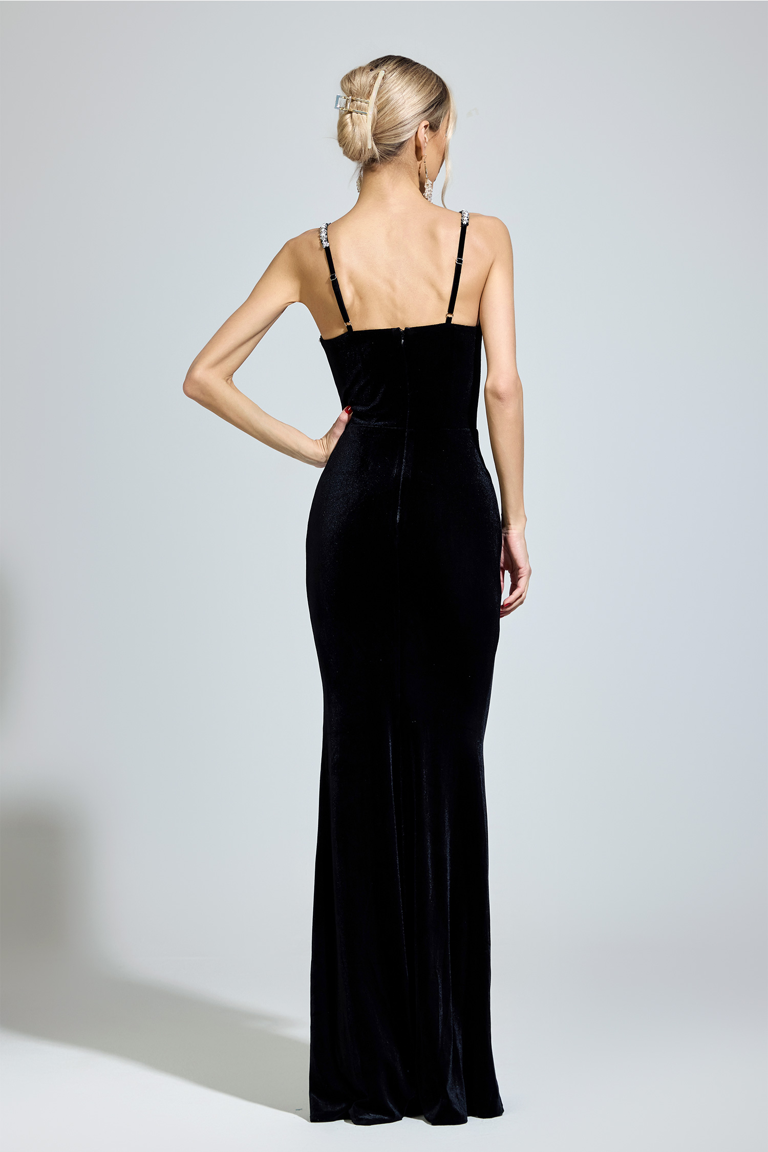 Cortazar Black Backless  Bodycon Dress