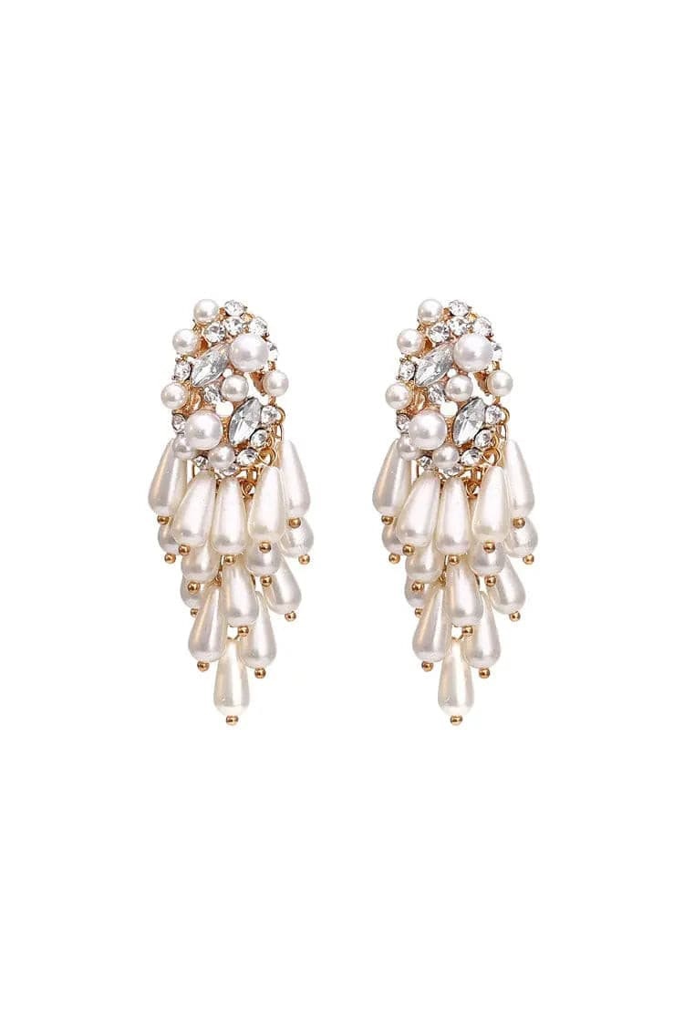 Coleridge Pearl Tassel Earrings
