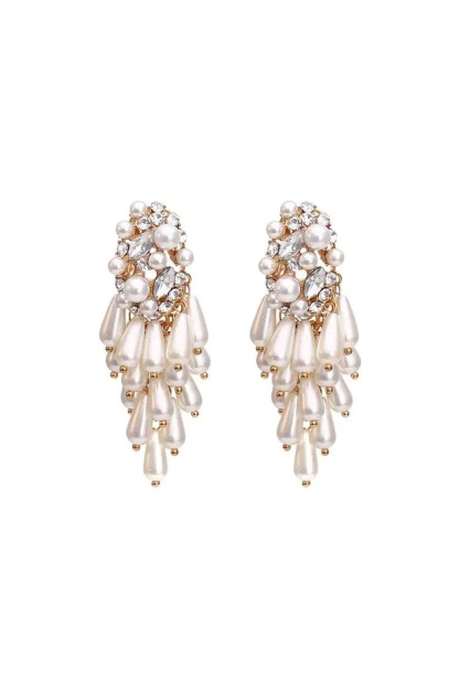 Coleridge Pearl Tassel Earrings