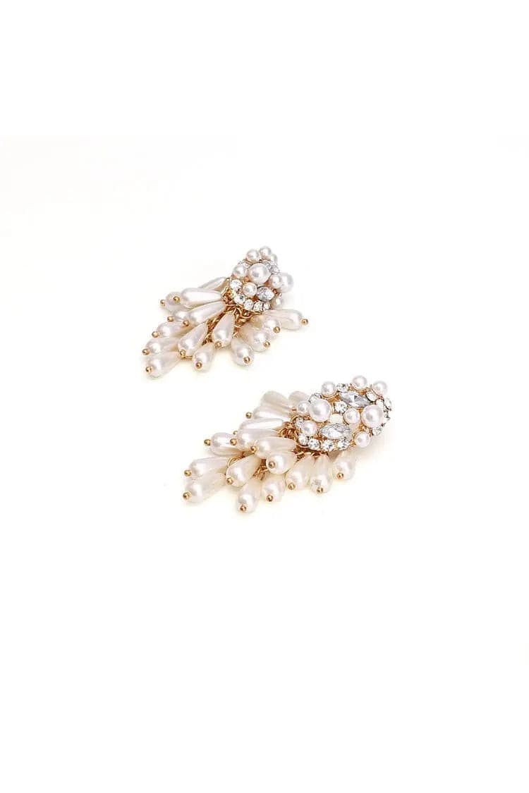 Coleridge Pearl Tassel Earrings