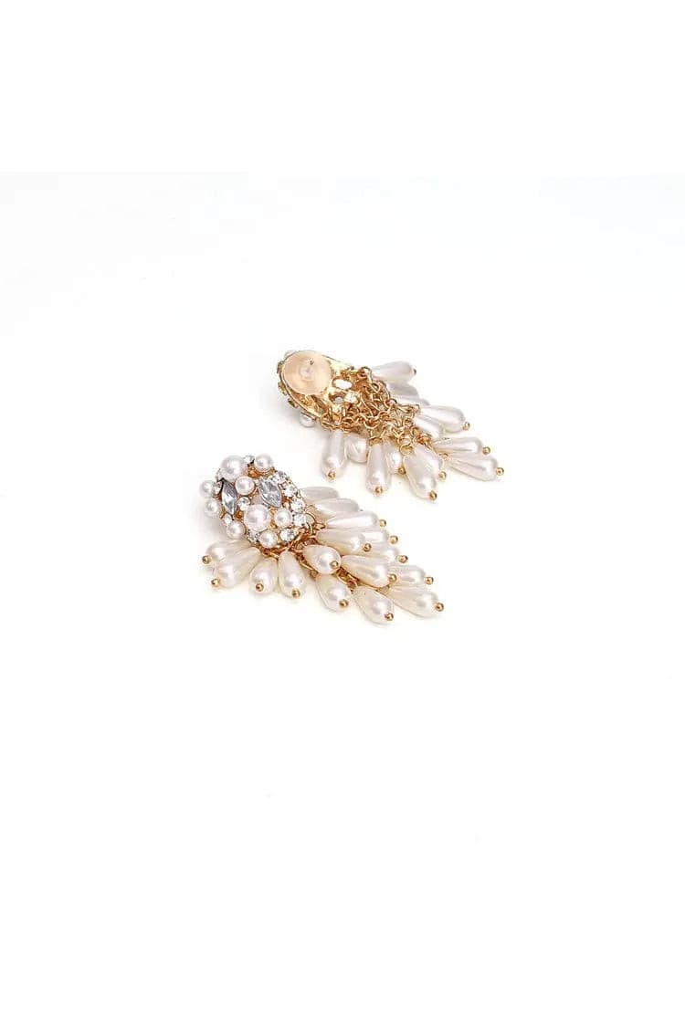 Coleridge Pearl Tassel Earrings