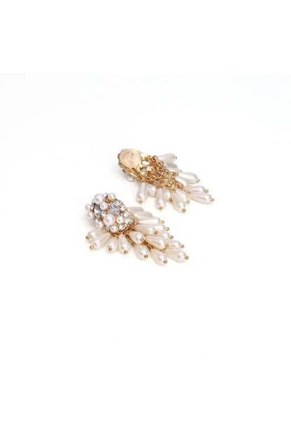 Coleridge Pearl Tassel Earrings