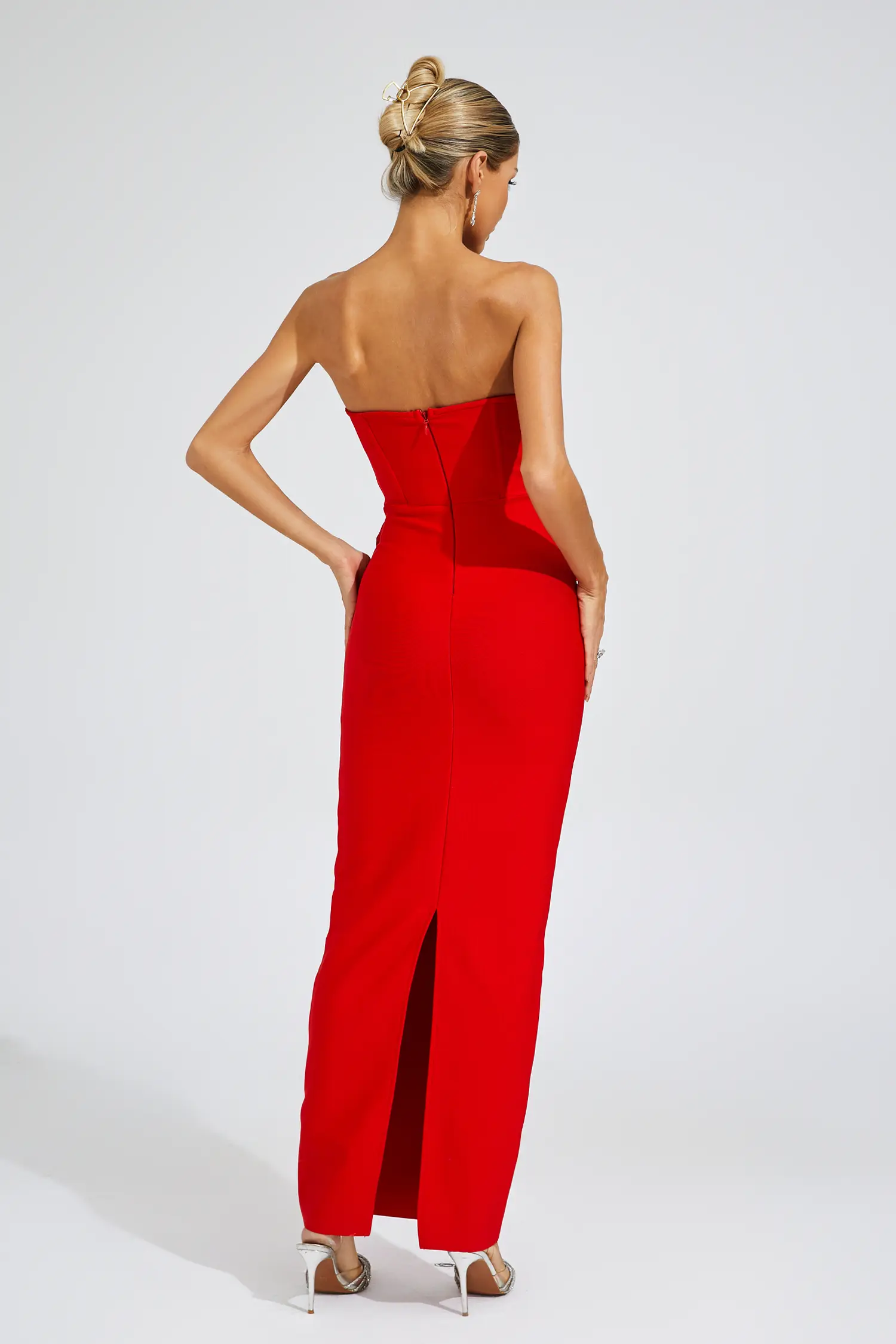 Joan Red Rose Off Shoulder Dress