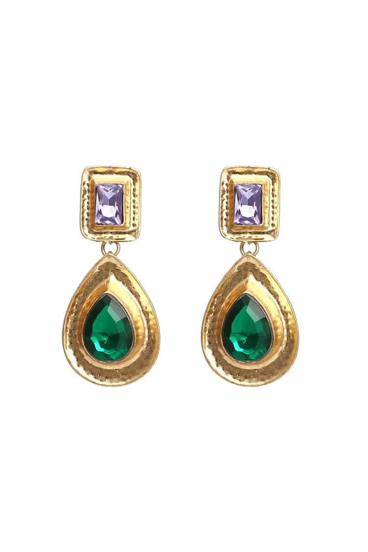 Ginkgo Water Drop Earrings