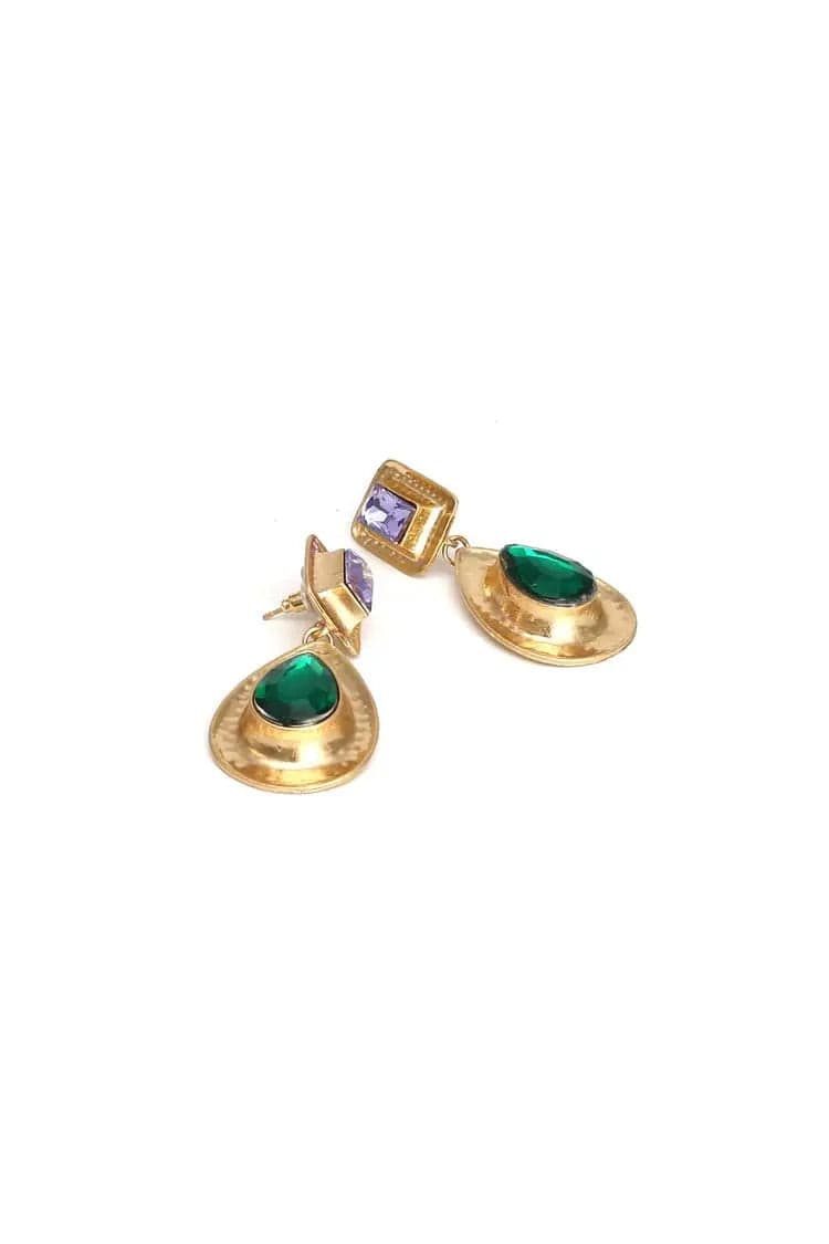 Ginkgo Water Drop Earrings