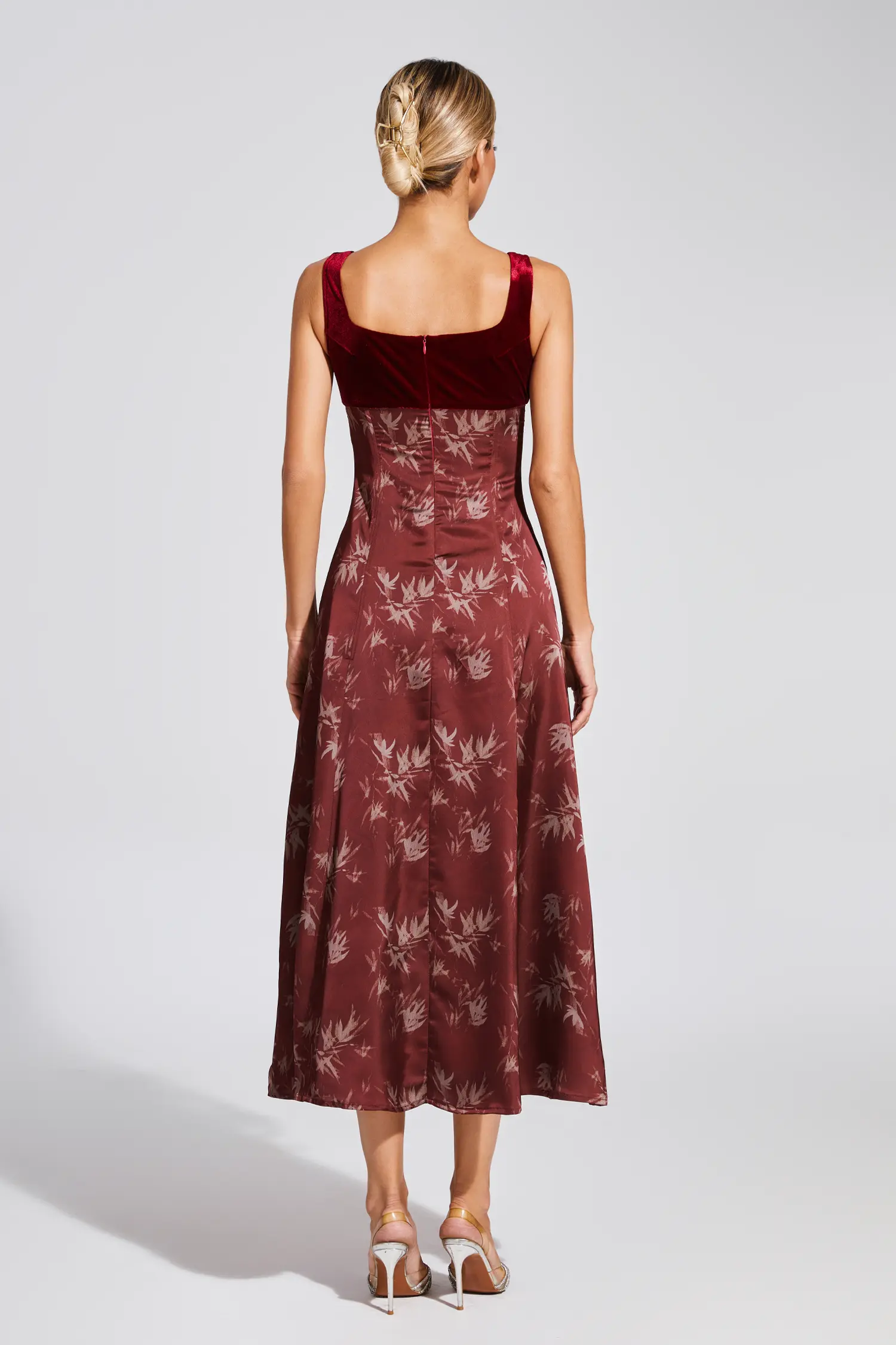 Modesty Wine Red Slip Dress
