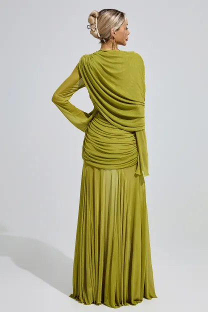 Corbu Green Bandage Dress