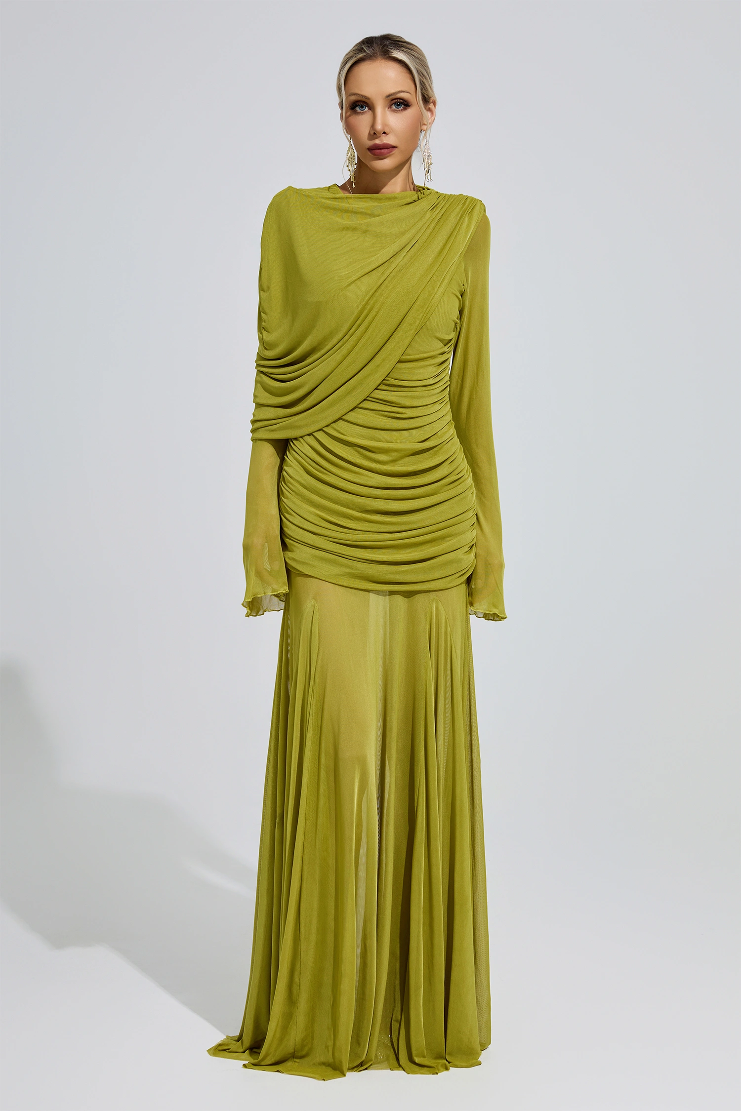 Corbu Green Bandage Dress