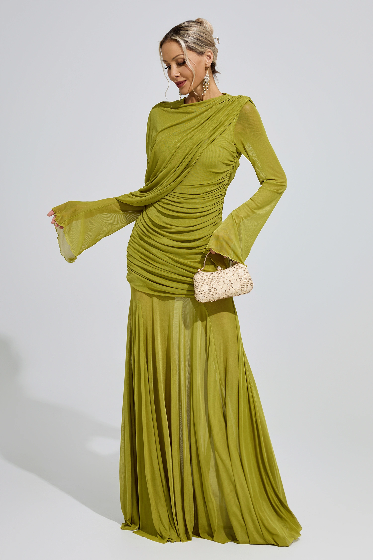Corbu Green Bandage Dress