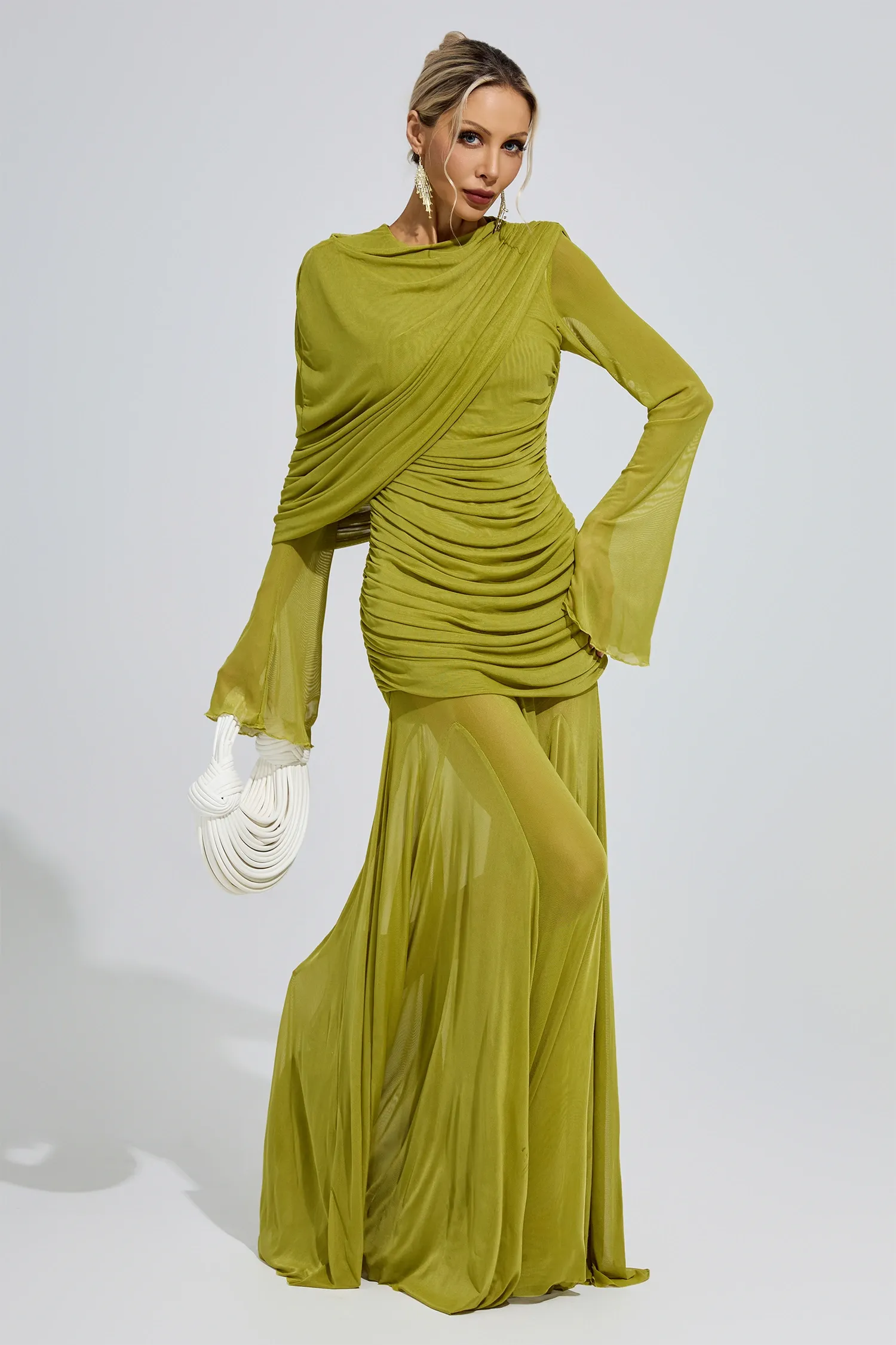 Corbu Green Bandage Dress