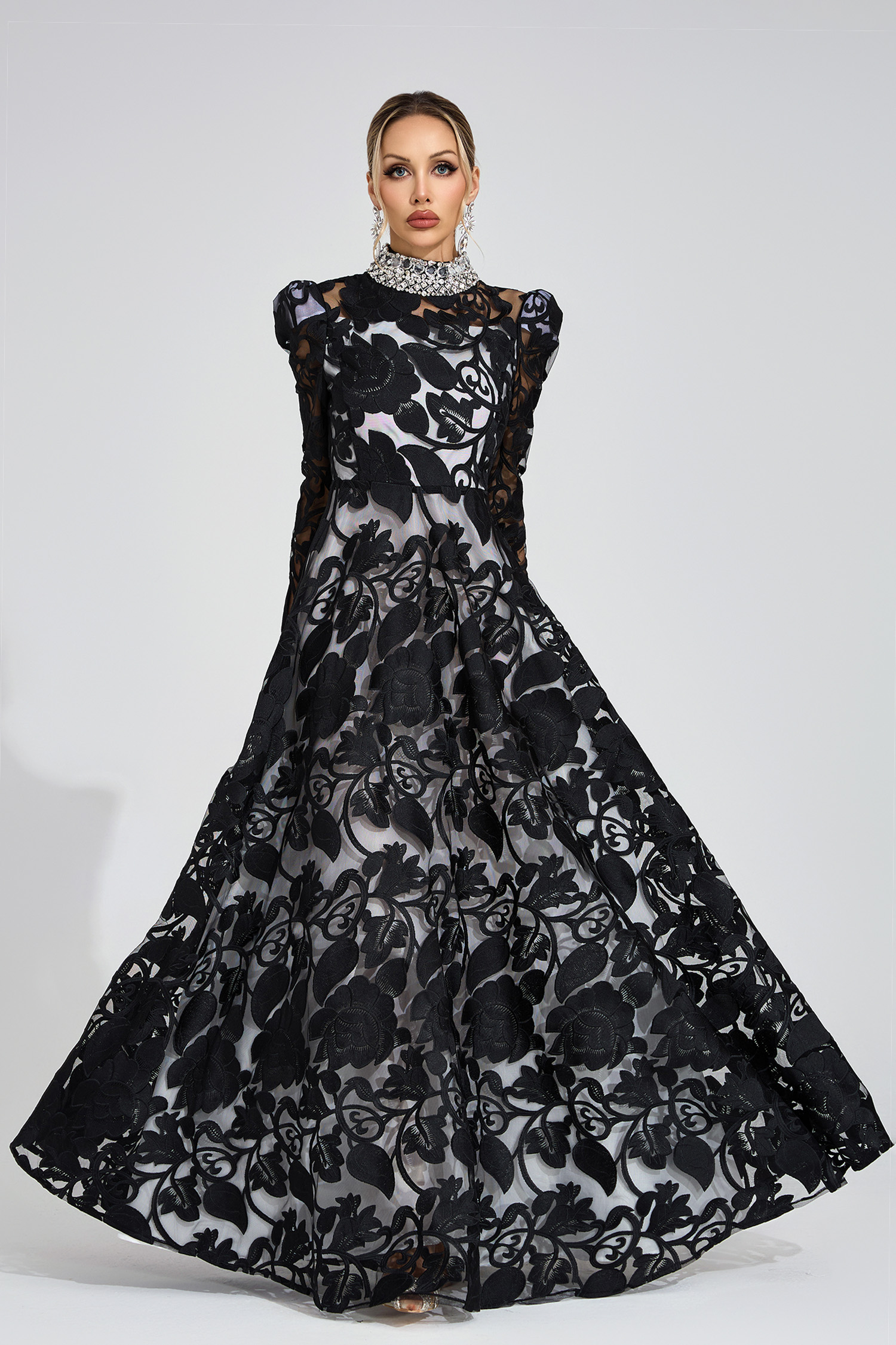 Verse Black Diamond Maxi Dress