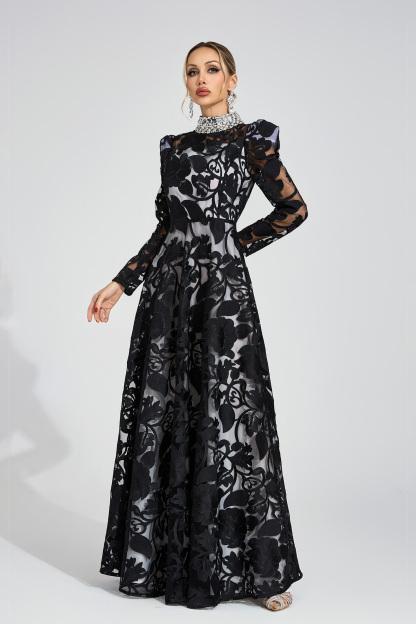 Verse Black Diamond Maxi Dress