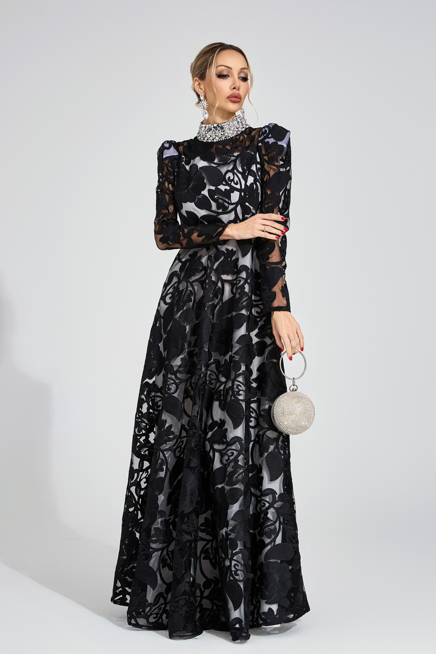 Verse Black Diamond Maxi Dress