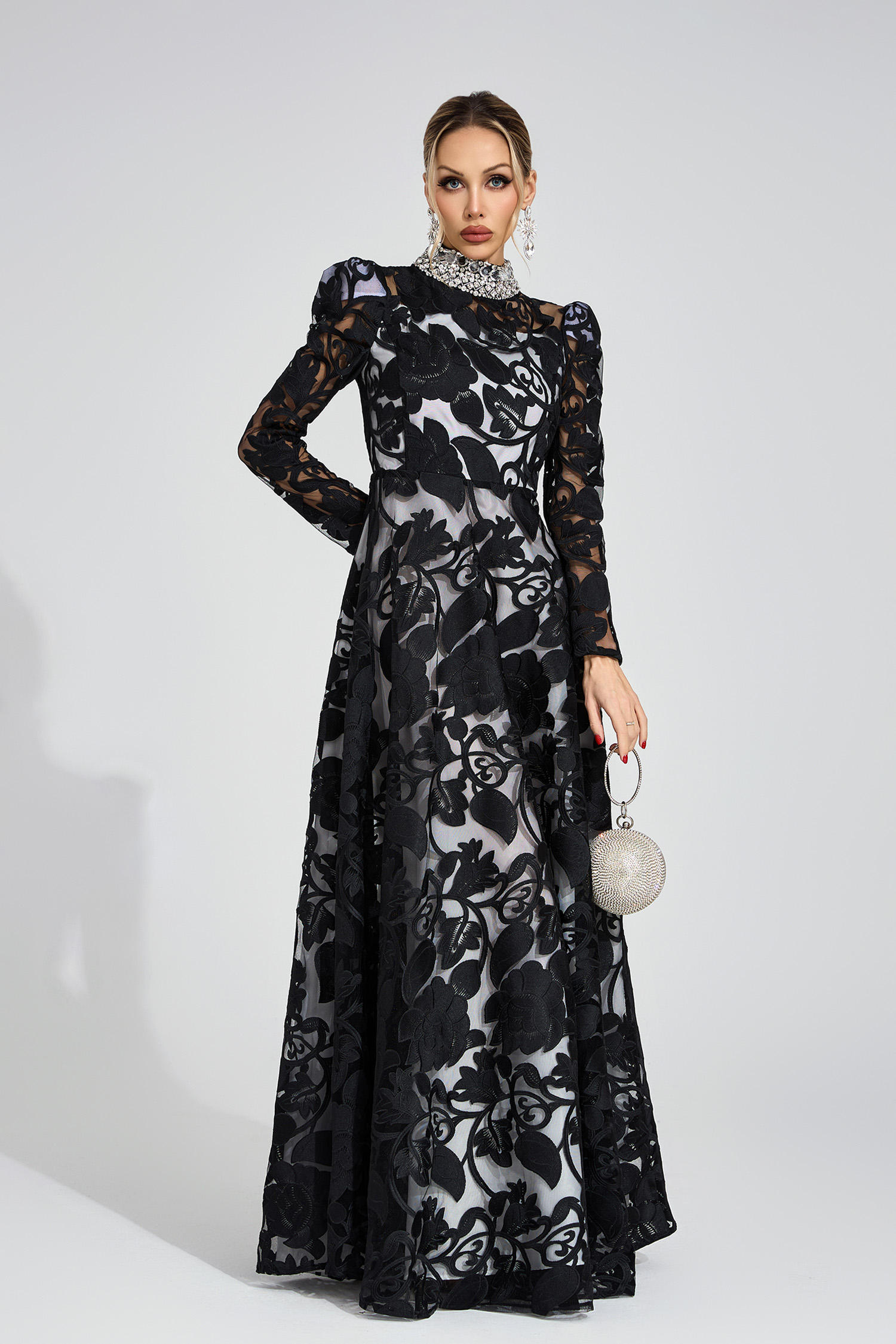 Verse Black Diamond Maxi Dress