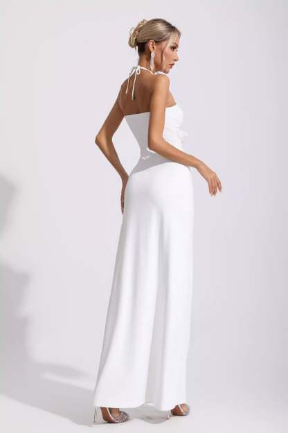 Cliff White Floral Maxi Dress