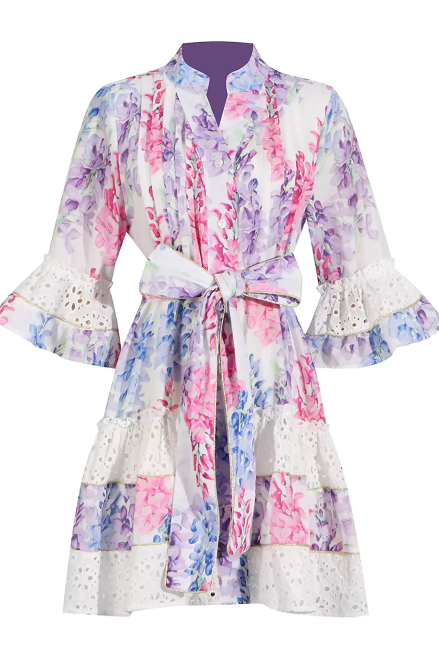 Nelson Floral Belted Mini Dress