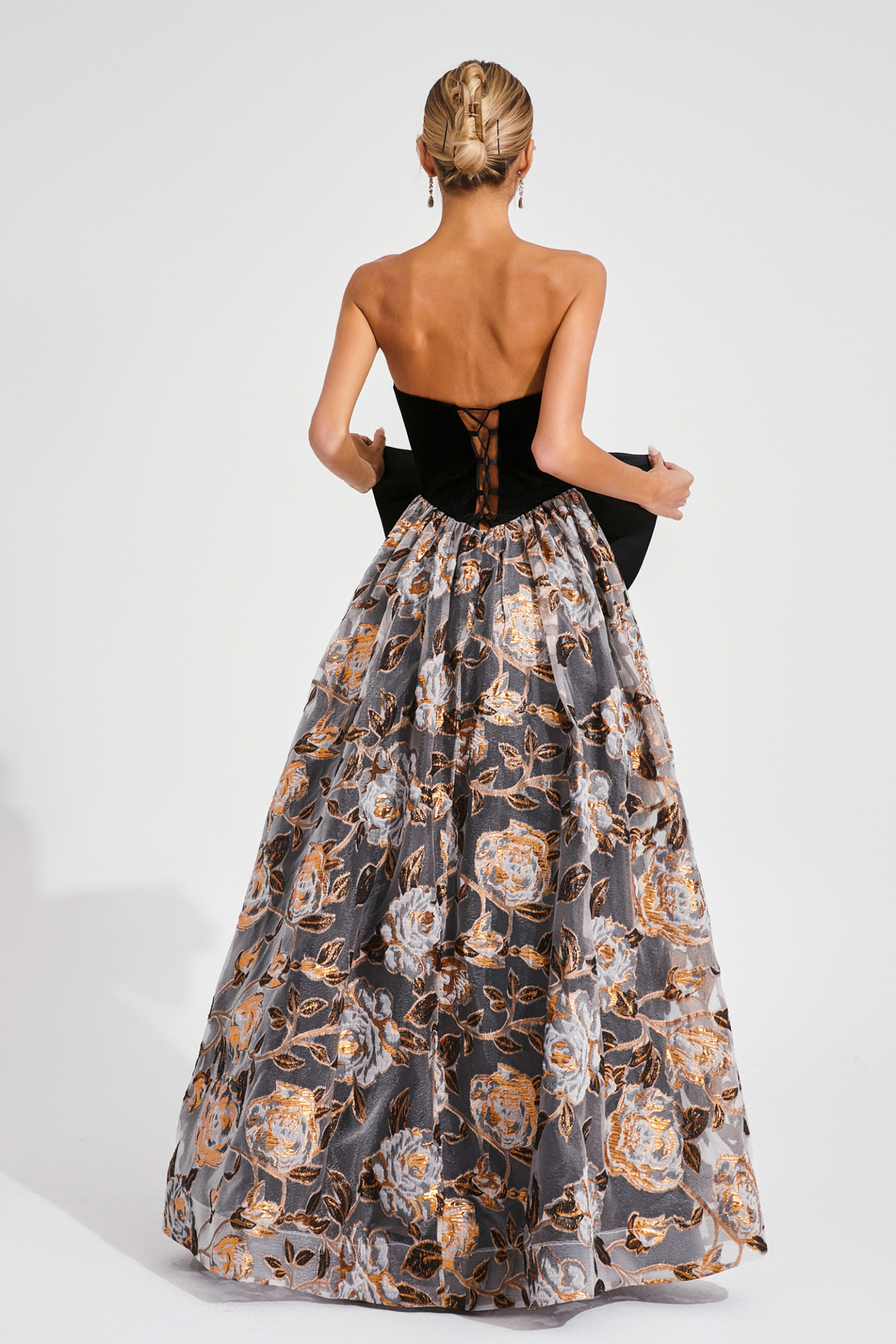 Kennan Black Bow Off Shoulder Dress