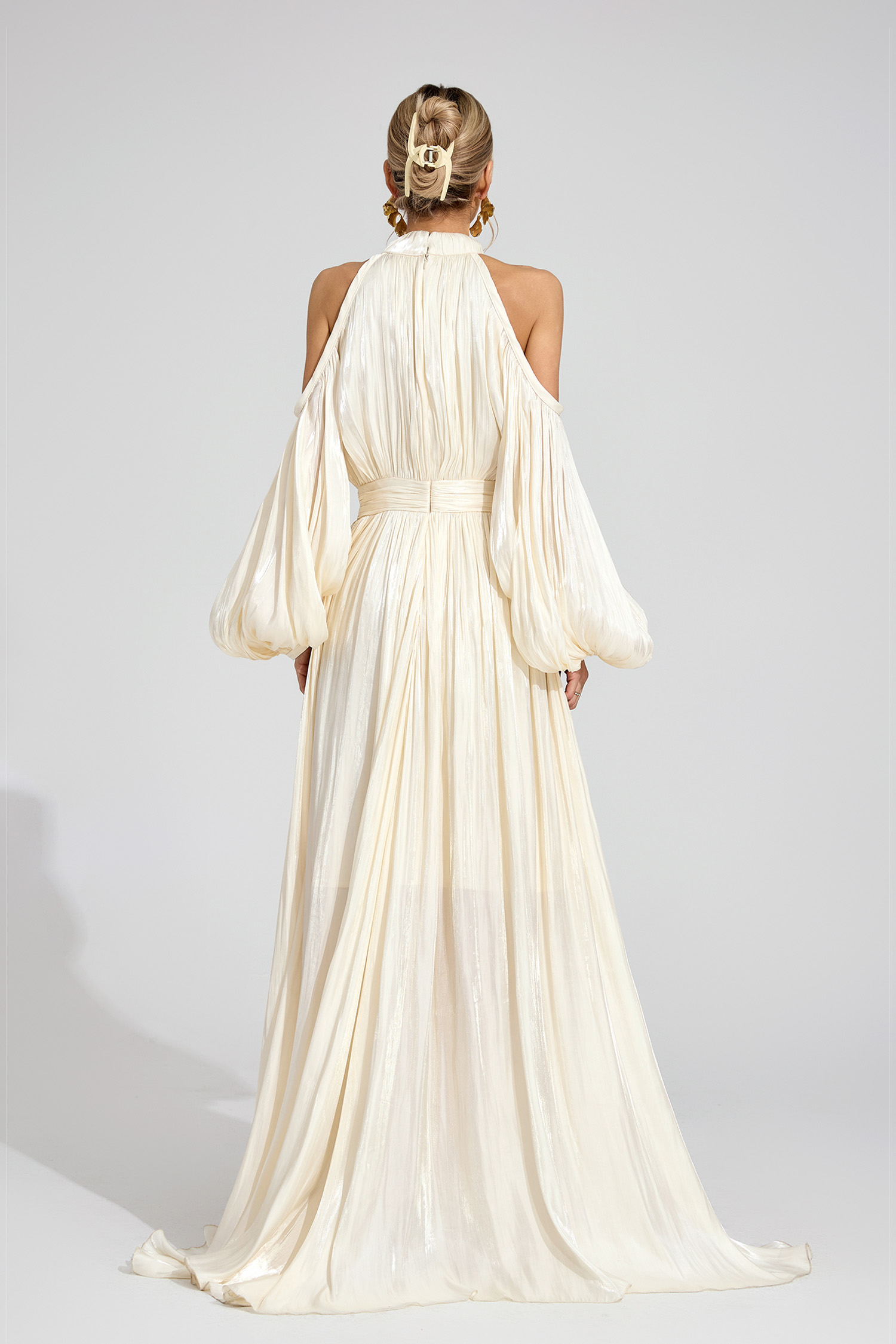 Core White Halter Maxi Dress