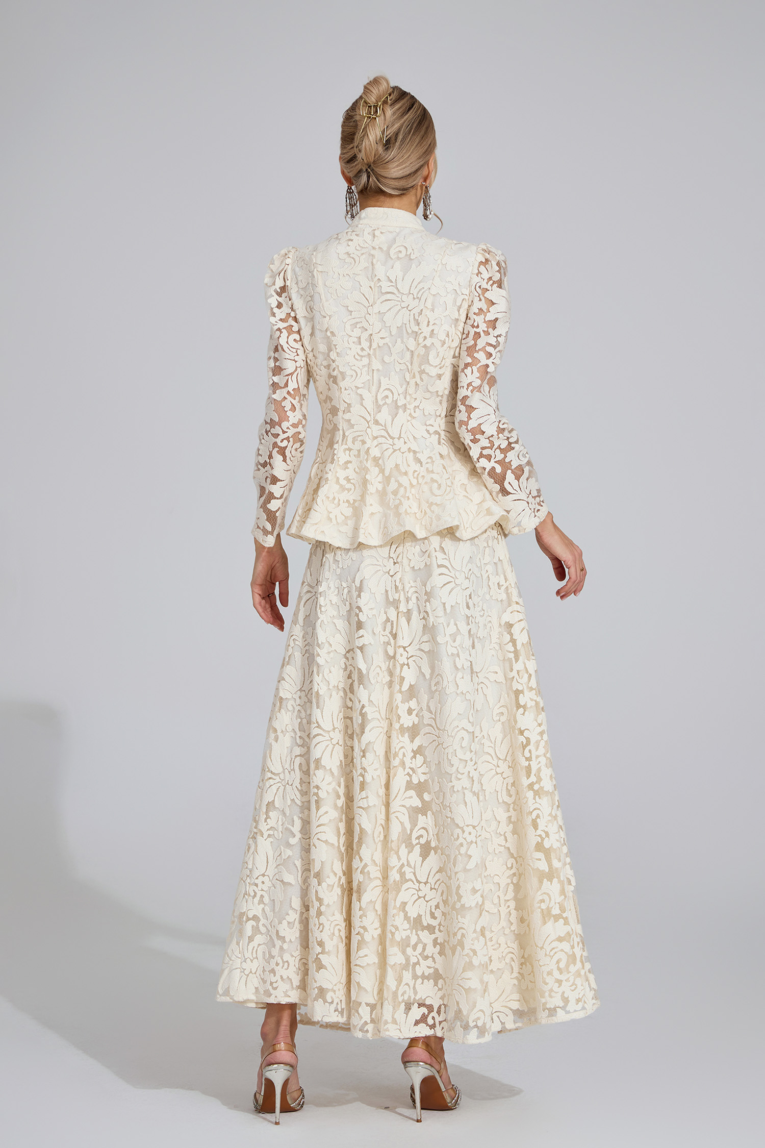 Haven Apricot Lace Two Piece Set