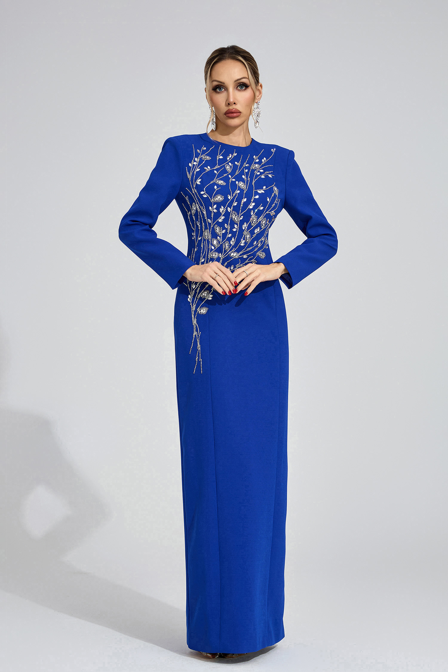 Fable Blue Diamond Maxi Dress