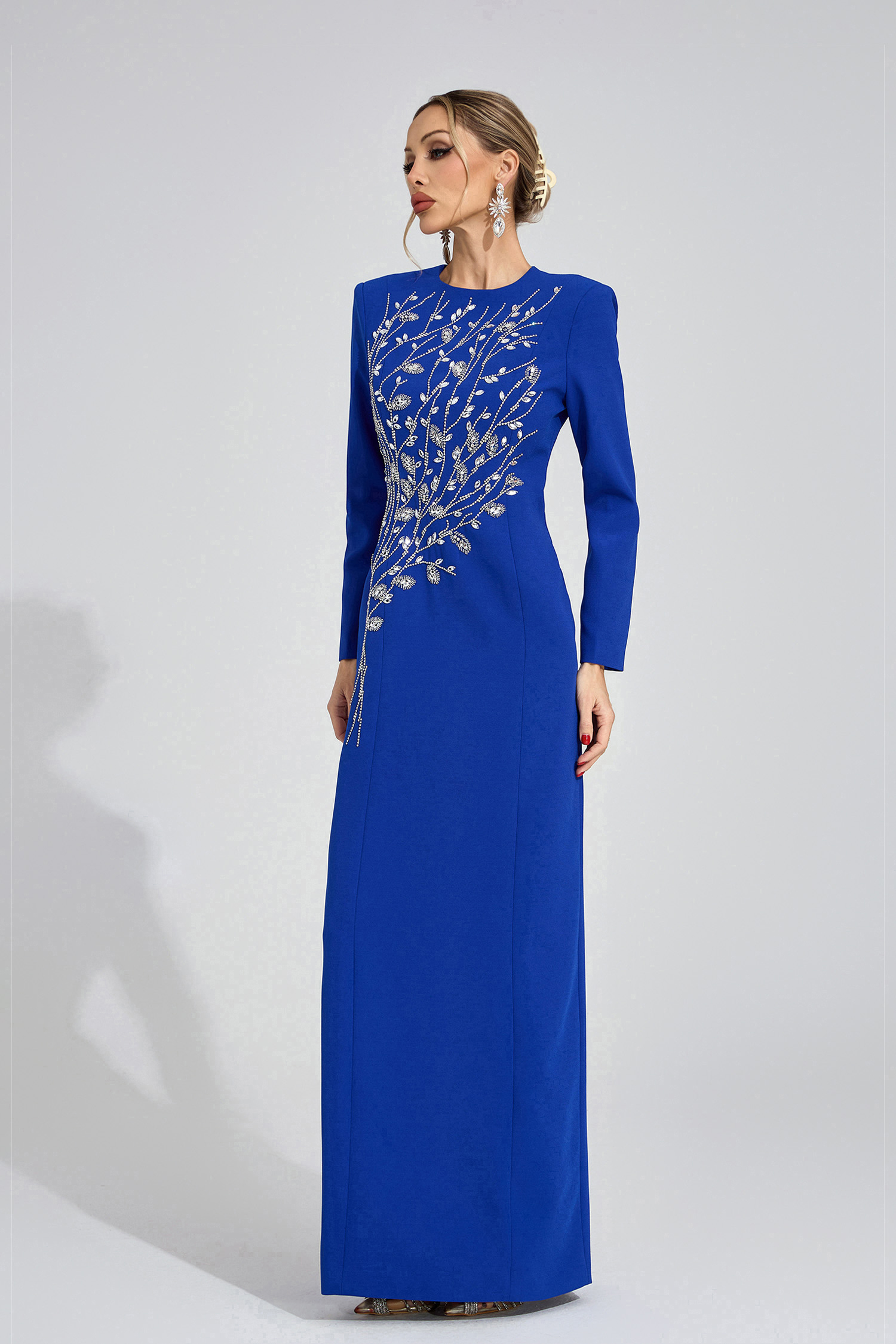 Fable Blue Diamond Maxi Dress