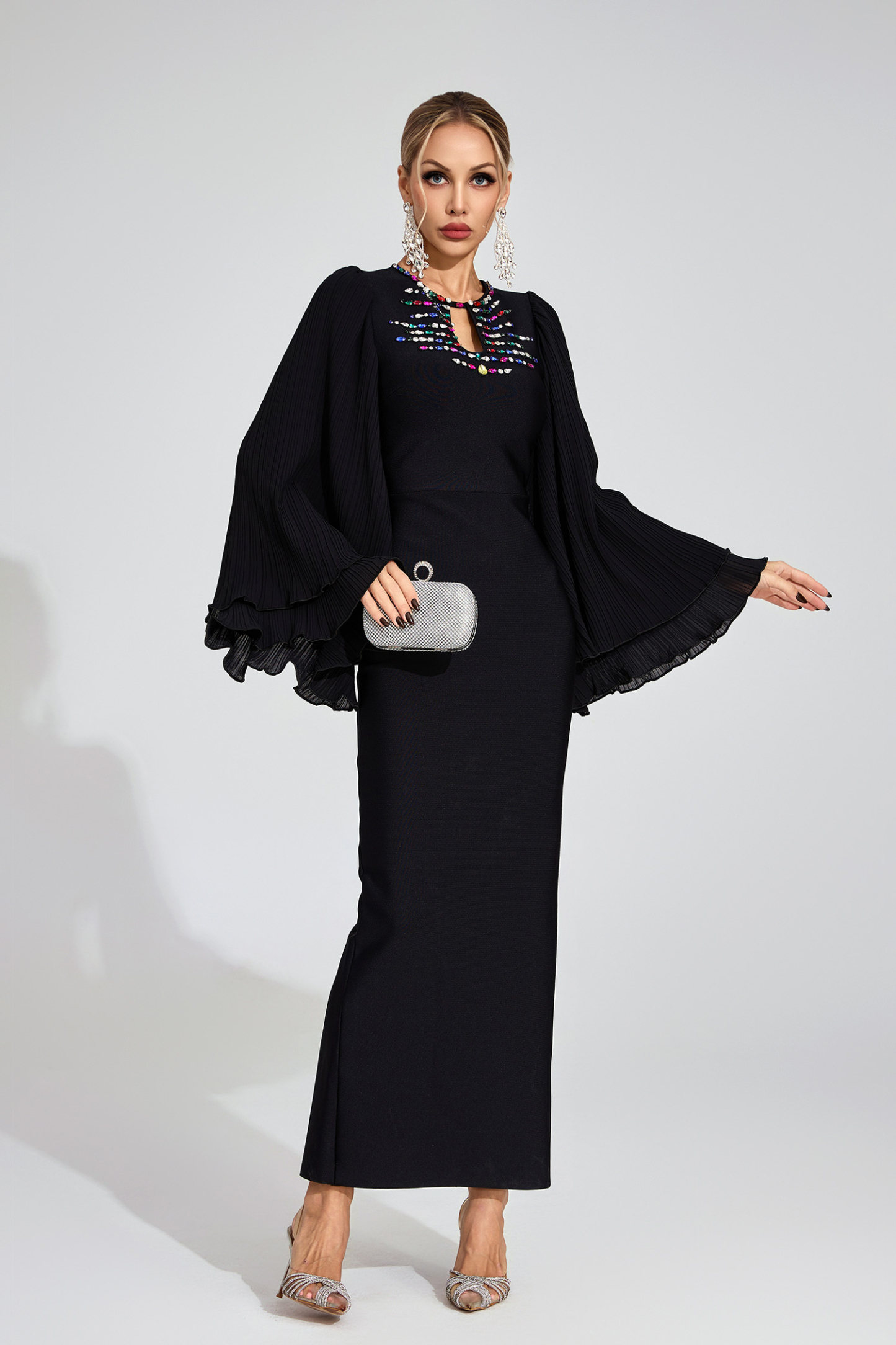 Fen Black Bandage Maxi Dress