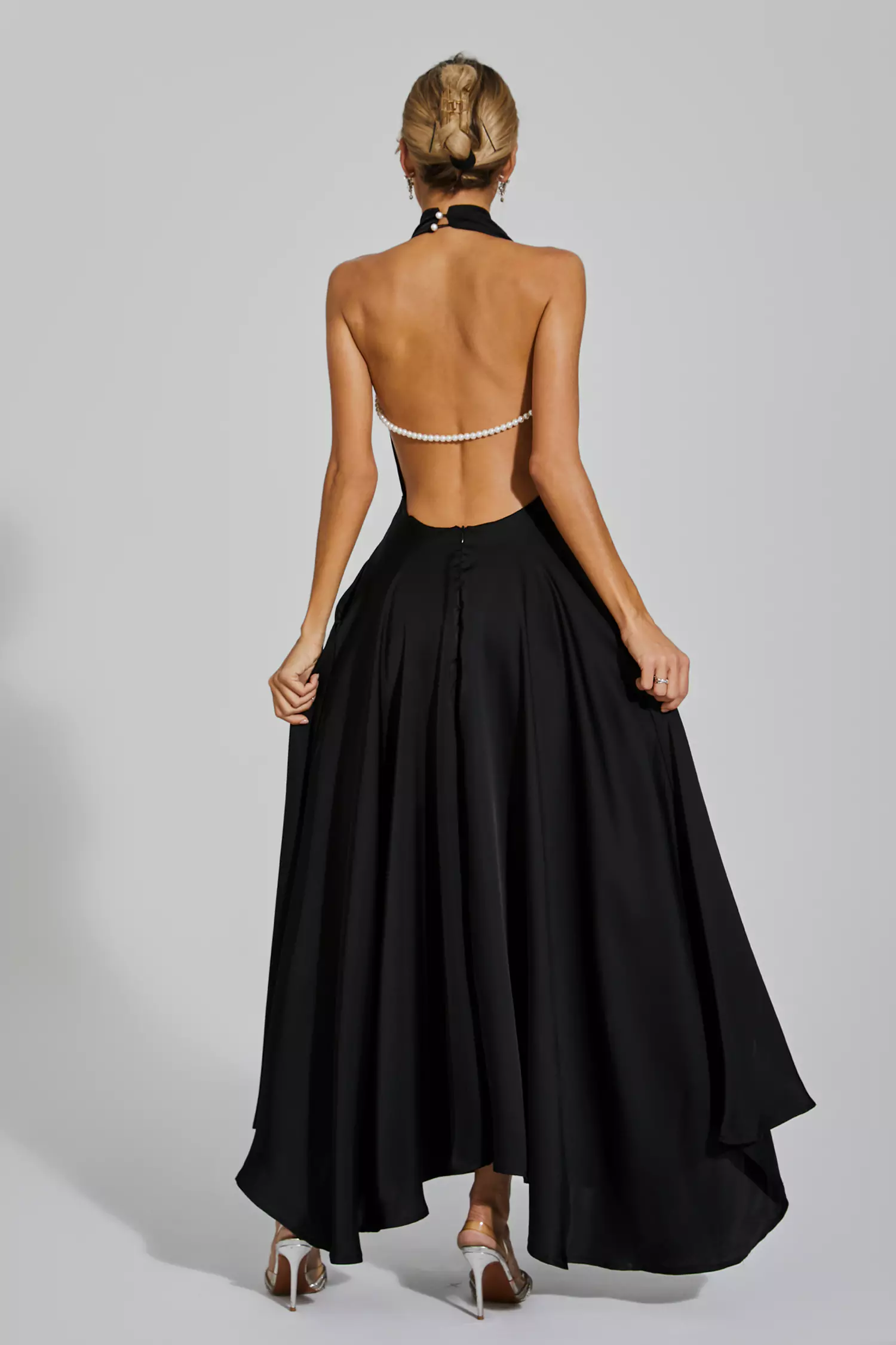 Cowper Black Halter Maxi Dress
